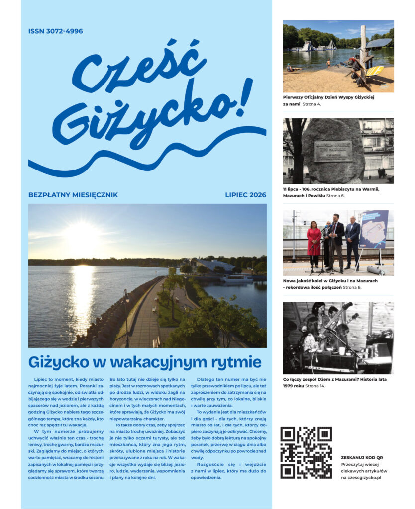 Cześć Giżycko także na papierze. Wydajemy lokalny miesięcznik